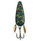 The Mook Lure - Bloody Frog, green fishing lure with gold accents and a frog pattern design.